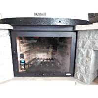 Los mejores  - HotFireDoor Puerta para Chimenea con Cristal vitrocerámico y regulador de Entrada de Aire ¡¡¡ Sin Obras !!!- Varios…